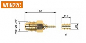 Фитинг прямой WDN22C