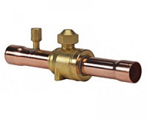 Шаровый вентиль Danfoss под пайку с клапаном Шредера GBS 22s (009L7055)