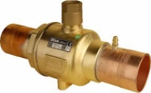 Шаровый вентиль Danfoss под пайку с клапаном Шредера GBC 79s RP (009L7067)