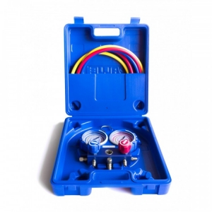 Манометрический коллектор двухвентельный VALUE VMG-2-R410A-B-02 шланги 90 см (в кейсе) 