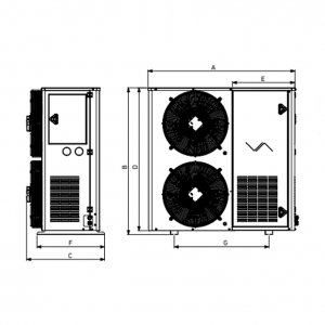 Конденсаторний блок COLDSTAR EB-BOX-250-60 без вентвузлов (29,4 кВт)