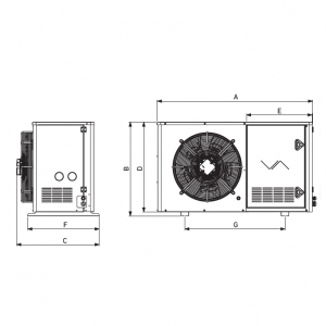 Конденсаторний блок COLDSTAR EB-BOX-135-13  без вентвузла (5,9 кВт)