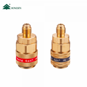 Муфти швидкознімні (HP&LP) HONGSEN HS-12B 1/4SAE комплект (R134a)