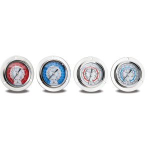 Манометр гліцериновий HONGSEN 128 H (R410a, psi, kg / cm2, -40ºC - + 120ºC)